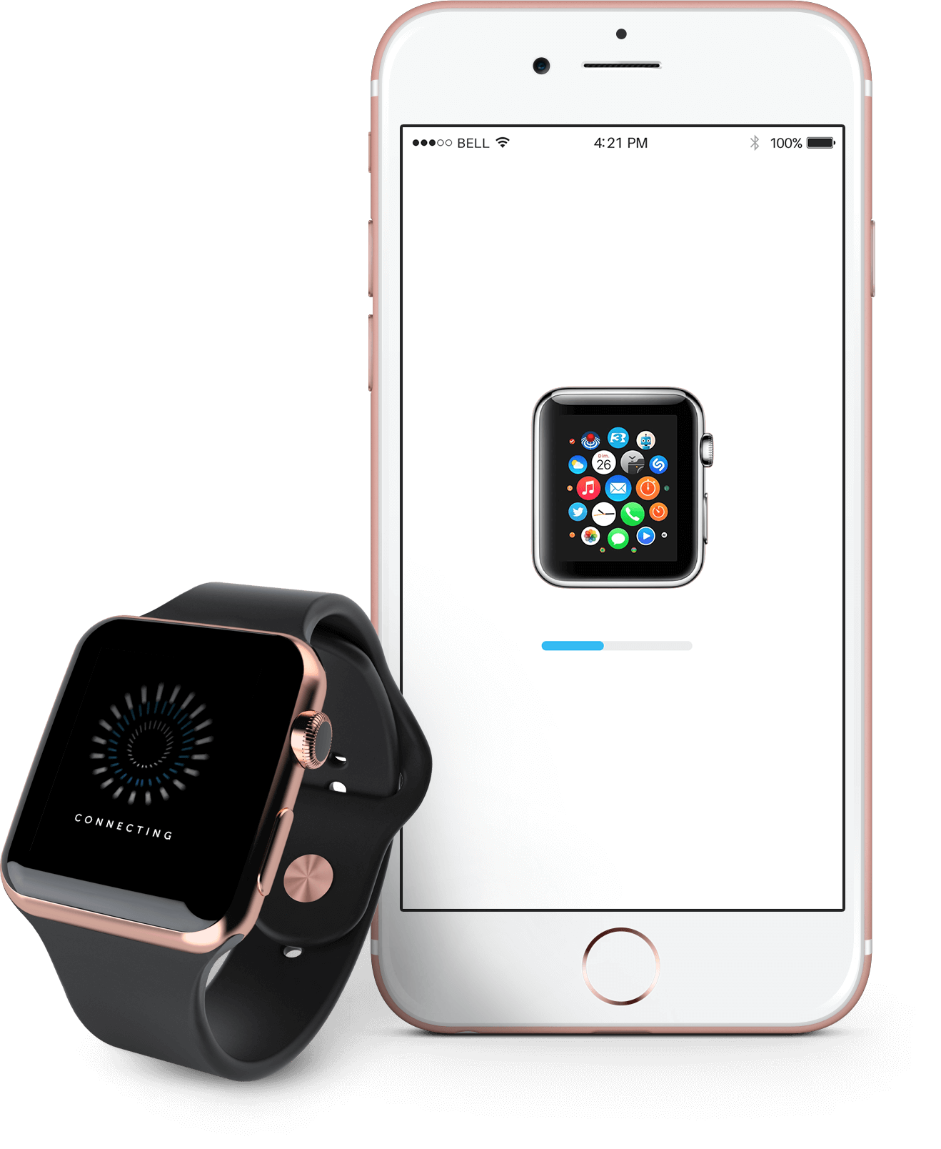 Smart Watch & Smart Phone smartphone_connecting